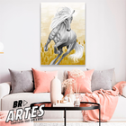 Quadro Cavalo Branco -- Br Artes