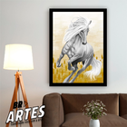 Quadro Cavalo Branco -- Br Artes