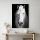 Quadro Cavalo Preto 60x90cm Arte Própria