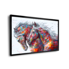 Quadro Cavalos Coloridos -- Br Artes