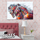 Quadro Cavalos Coloridos -- Br Artes