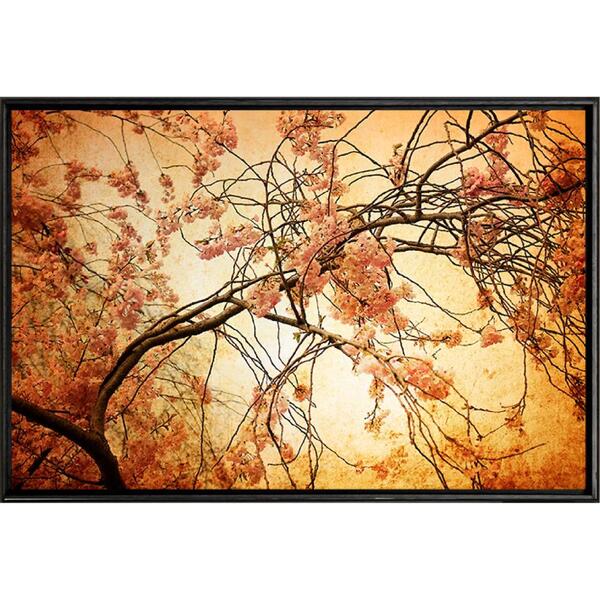 Quadro Cerejeira Sépia 120x80 - Casa Da Moldura