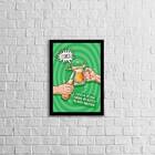 Quadro Cerveja Gelada E Amigos No Boteco 24x18cm Moldura:made