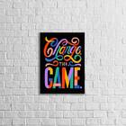Quadro Change The Game 24x18cm - Com Vidro Moldura:madeira Br