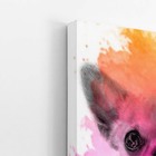 Quadro Chihuahua Cachorro Colorido Aquarela Canvas 30x40cm