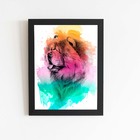 Quadro Chow Chow Cachorro Aquarela Tinta Moldura 30x40cm