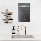 Quadro Churrasco Galinha - Marrom