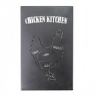 Quadro Churrasco Galinha - Marrom