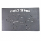 Quadro Churrasco Porco - Marrom