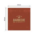 Quadro Churrasco Terra 45x45cm