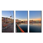 Quadro Cidade Beira Lago