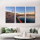 Quadro Cidade Beira Lago