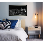 Quadro Cidade Nova York Preto 70x50cm Inspire