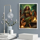 Quadro Cigana Esmeralda - Prosperidade 33x24cm Moldura:madeir