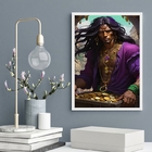 Quadro Cigano Vladimir - Pote Ouro 33x24cm - Com Vidro Moldur