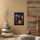 Quadro Cigano Wladimir - Bola Cristal 33x24cm Moldura Branca