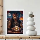 Quadro Cigano Wladimir - Bola Cristal 45x34cm - Com Vidro Mol