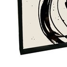 Quadro Círculos Preto com Vidro 100x70cm Kapos