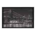 Quadro City Strass Preto 90x60cm Inspire