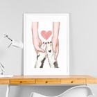 Quadro Clinica Veterinária - 60x48cm Moldura Branca