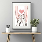 Quadro Clinica Veterinária - 60x48cm Moldura Branca