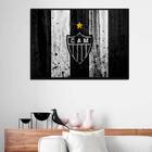 Quadro Clube Atlético Mg Fundo Listrado Vertical 45x34cm - Co