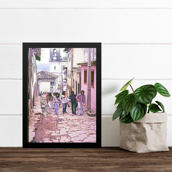 Quadro Clube Da Esquina - Integrantes 33x24cm Moldura Preta