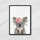 Quadro Coalinha Coroa De Flores 45x34cm - Com Vidro Moldura:m