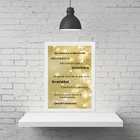 Quadro Cocriação Lei Da Atração - Eu Mereço 24x18cm - Com Vid