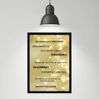 Quadro Cocriação Lei Da Atração - Eu Mereço 24x18cm - Com Vid