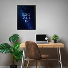 Quadro Código Dinheiro 520 741 8 45x34cm - Com Vidro Moldura