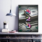 Quadro Código Gravoboi 520- Dinheiro Rápido 24x18cm Moldura:m