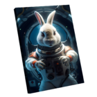 Quadro Coelho Astronauta -- Br Artes