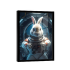 Quadro Coelho Astronauta -- Br Artes