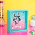 Quadro Cofre 18x18cm - Amiga Pra Vida Toda Presente Especial