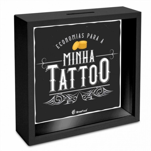 18 08 18 tatuagem Quadro Cofre 18x18cm Economias Para Minha Tattoo Tatuagem Brasfoot Leroy Merlin