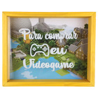 Quadro Cofre Decorativo Amarelo Para Comprar Meu Videogame