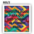 Quadro Cofre Deposite Aqui Para Seus Sonhos Reais Madeira Vid