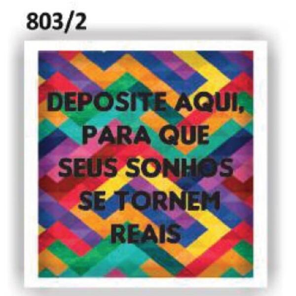 Quadro Cofre Deposite Aqui Para Seus Sonhos Reais Madeira Vid