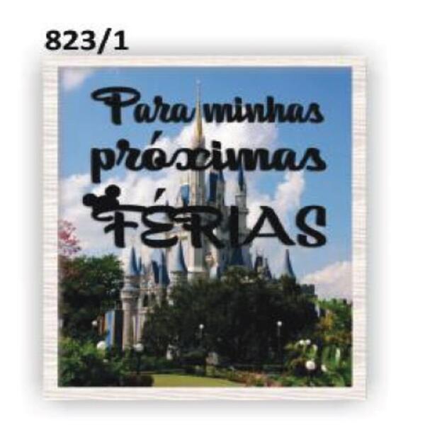 Quadro Cofre Infantil Para Minhas Proximas Ferias Madeira Vid