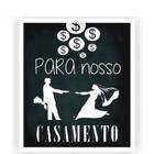 Quadro Cofre Para Nosso Casamento Hora Gravata Madeira Vidro