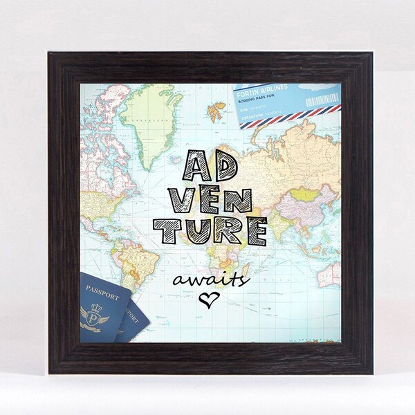 Quadro Cofre Porta Moedas Quadrado - Adventure 815