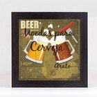 Quadro Cofre Porta Moedas Quadrado - Chopp Moedas 1003