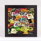 Quadro Cofre Porta Moedas Quadrado - Rótulos Coin 1000