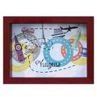 Quadro Cofre Travel Vermelho 13x18cm
