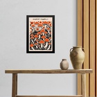 Quadro Cogumelos - Floresta Mágica 45x34cm Moldura Branca