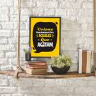 Quadro Coisas Boas Acontecem Pra Quem Agita 33x24cm - Com Vid