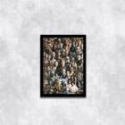 Quadro Colagem Personagens Star Wars 24x18cm - Com Vidro Mold