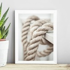 Quadro Coleção Praia Soft - Corda 45x34cm Moldura:madeira Pre