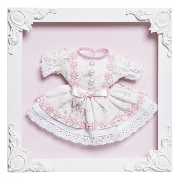 Quadro Com Acrílico Menina Vestido Quarto Bebê Infantil
